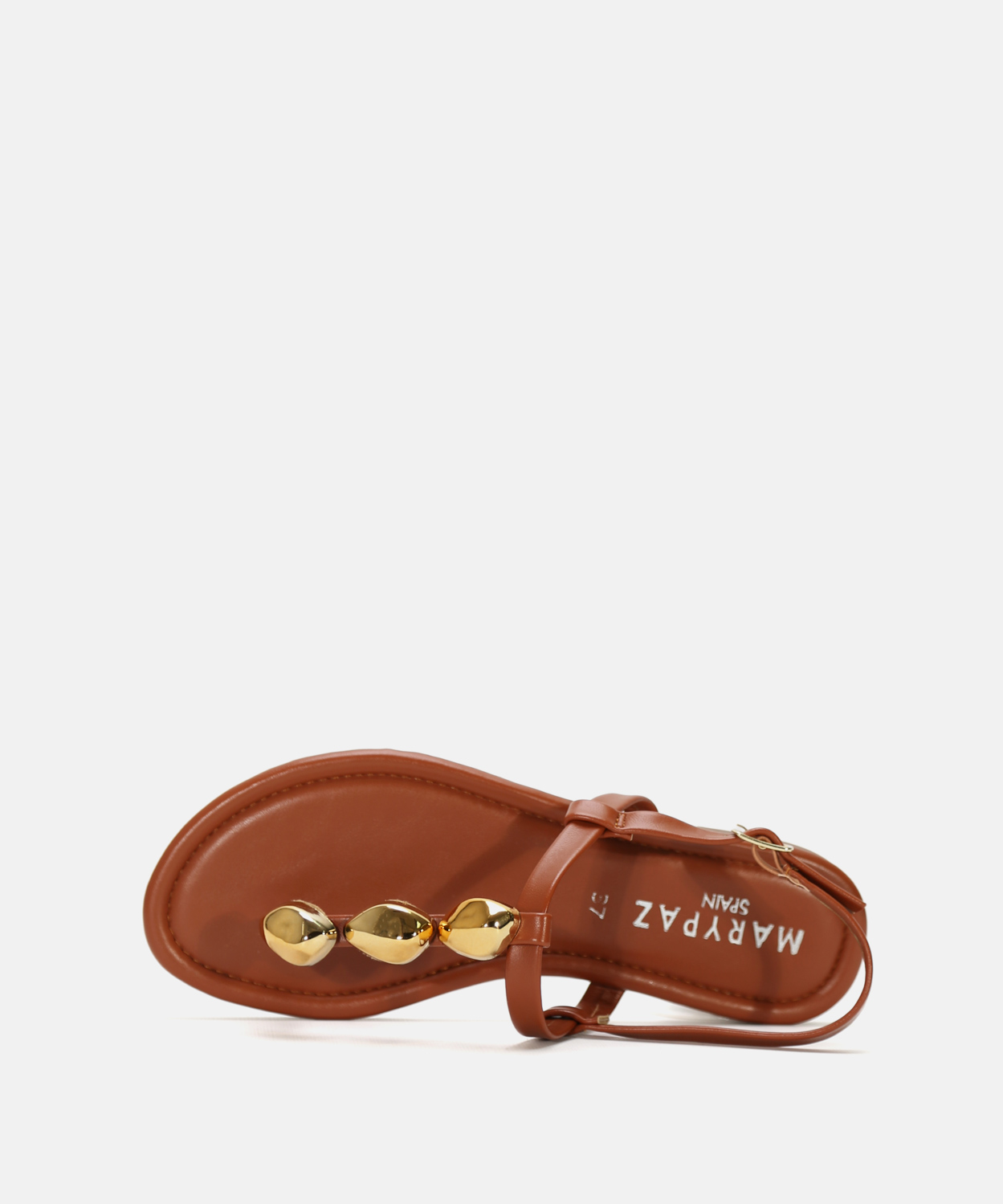 Sand&aacute;lia rasa com adorno met&aacute;lico image number null